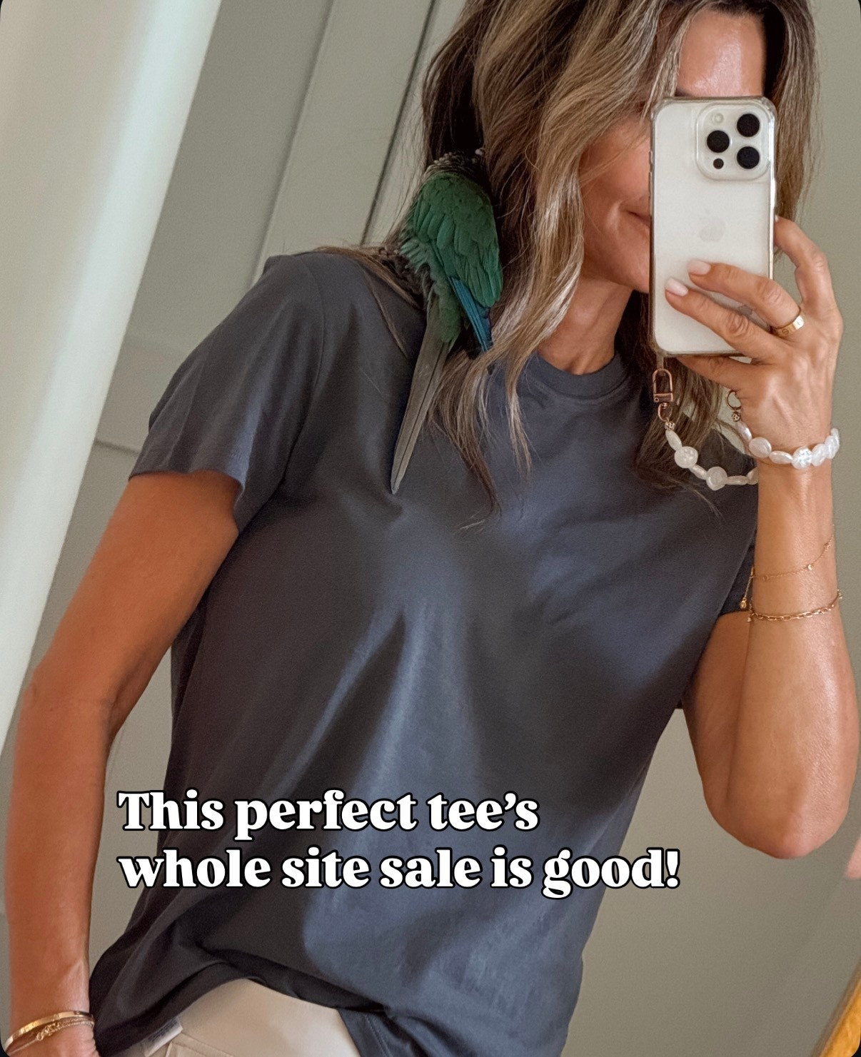 -soft tee is on sale  now! Wearing size small 



#LTKSaleAlert #LTKCyberWeek #LTKOver40