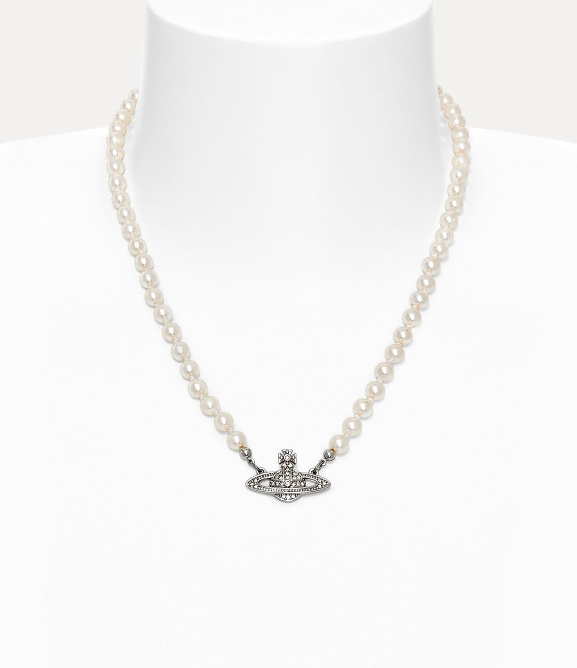 Man. mini bas relief pearl necklace | Vivienne Westwood
