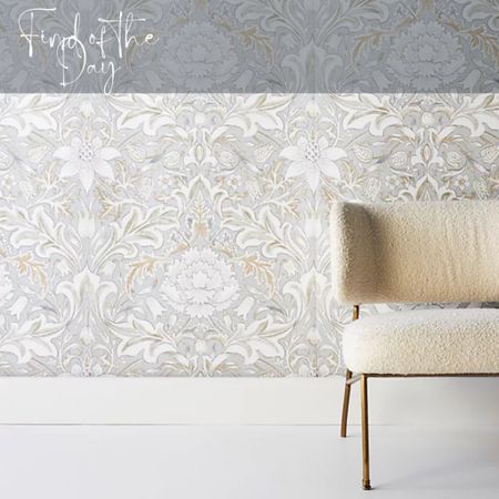 This classic yet modern and light wallpaper is our Find of the Day! Pair with soft hues like baby blue, or sage green in a bedroom, bathroom, or living space!

#LTKfamily #LTKhome #LTKFind