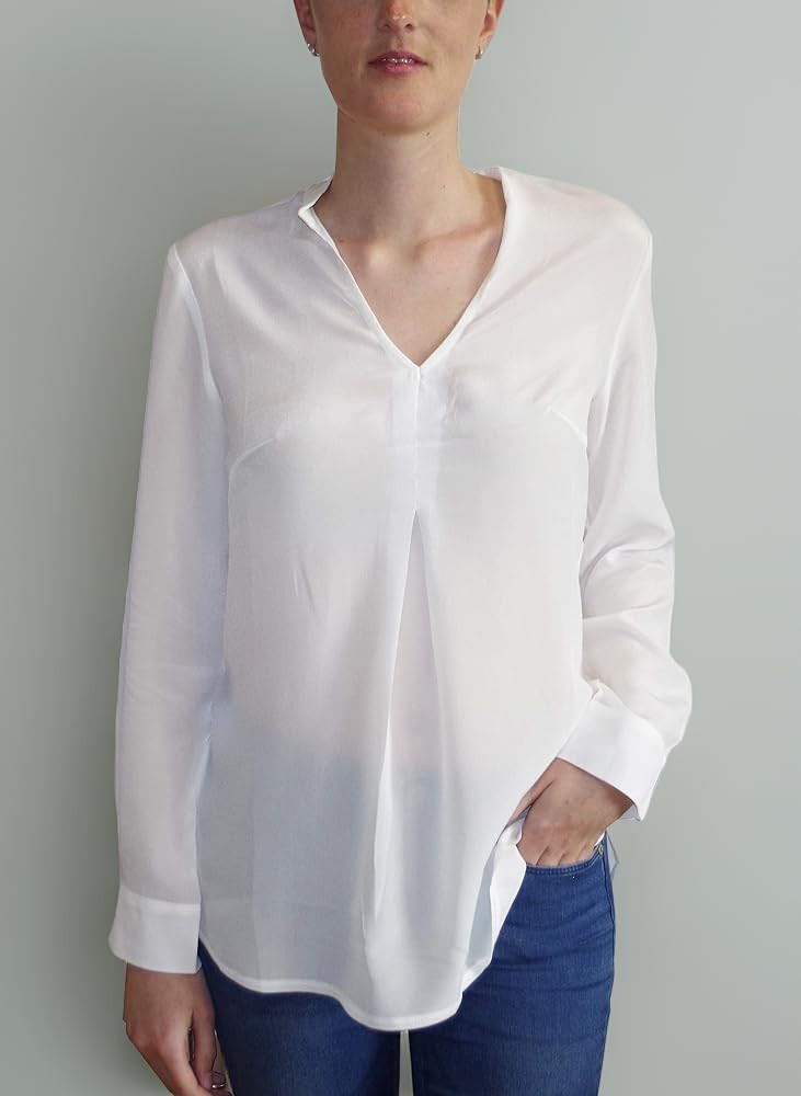 Posh Gear Donna Blusa Piuseta 100% Seta | Amazon (IT)