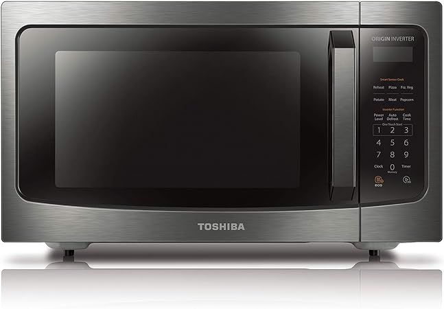 Toshiba ML-EM45PIT(BS) Microwave Oven with Inverter Technology, LCD Display and Smart Sensor, 1.6... | Amazon (US)