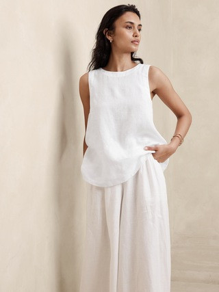 Ava Linen Tank | Banana Republic (US)