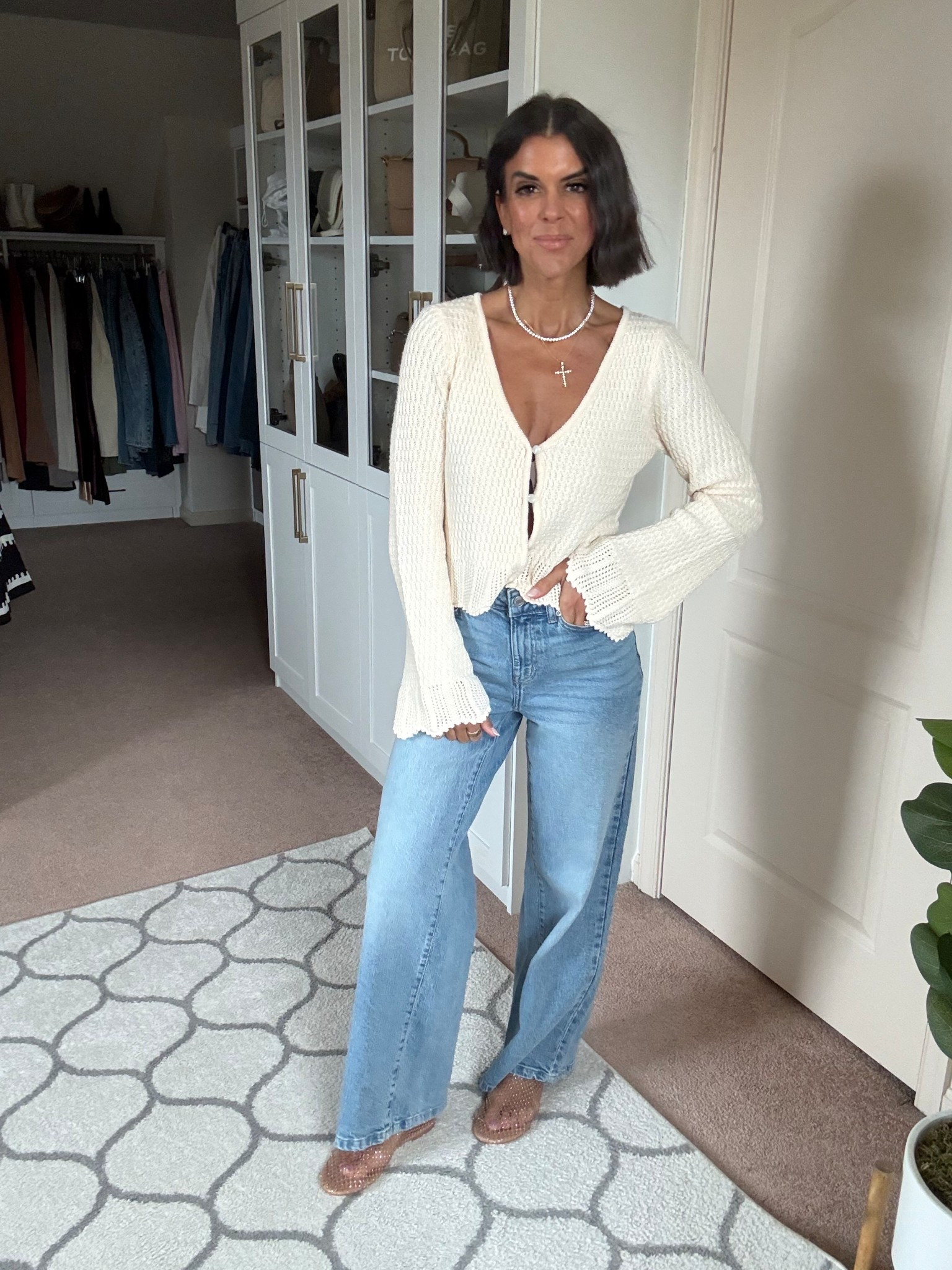 Love this Walmart crochet top! Size small. Jeans fit tts 

#LTKootd #LTKSeasonal #LTKgrwm