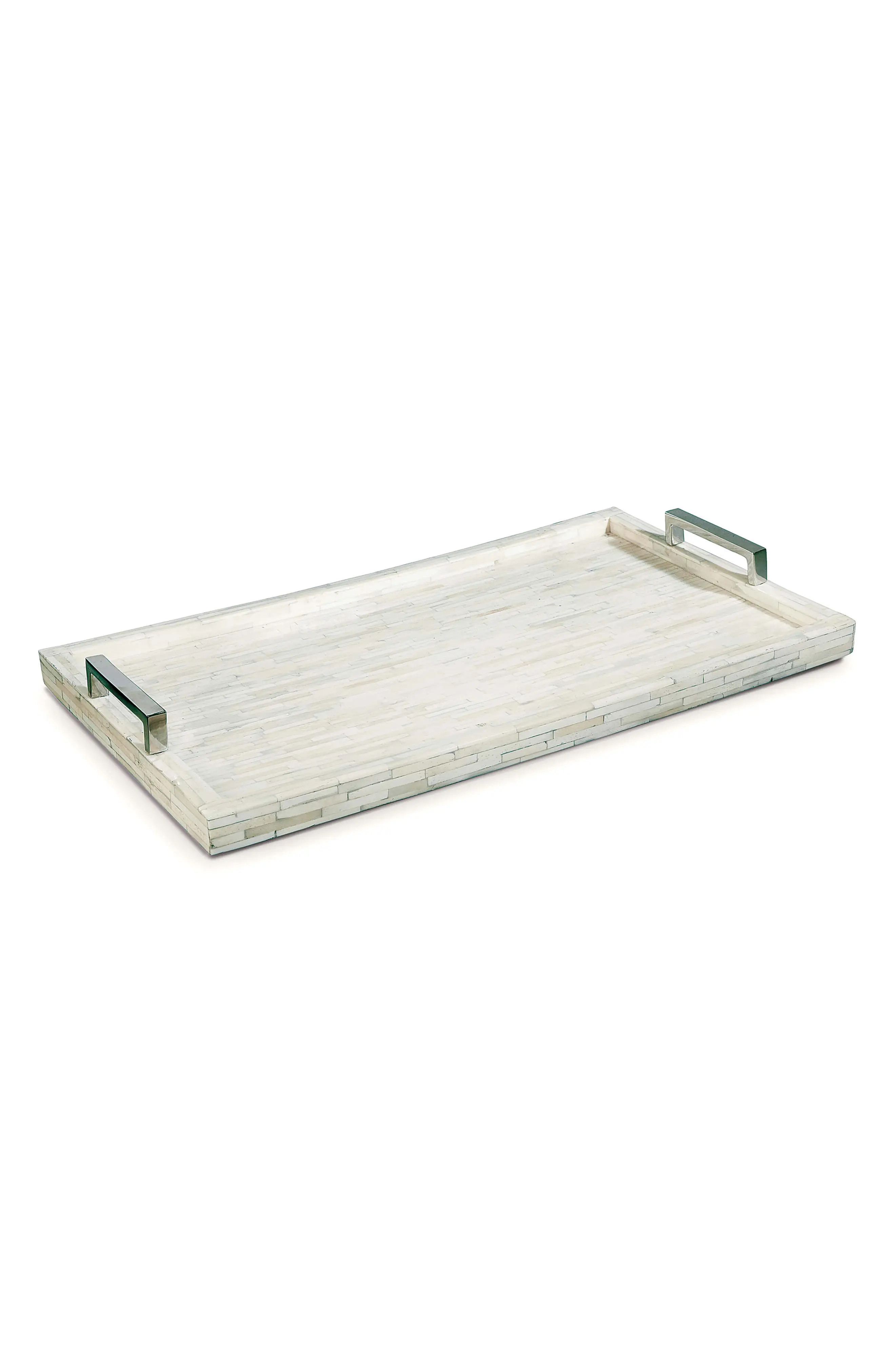 Regina Andrew Bone & Nickel Serving Tray, Size One Size - White | Nordstrom