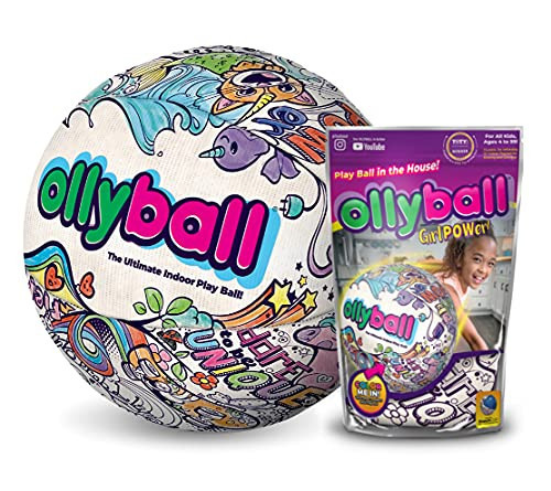 Ollyball Girl Power Eco Pak! The Ultimate Indoor Colorable Play Ball for Kicking and Coloring in The House! | Amazon (US)
