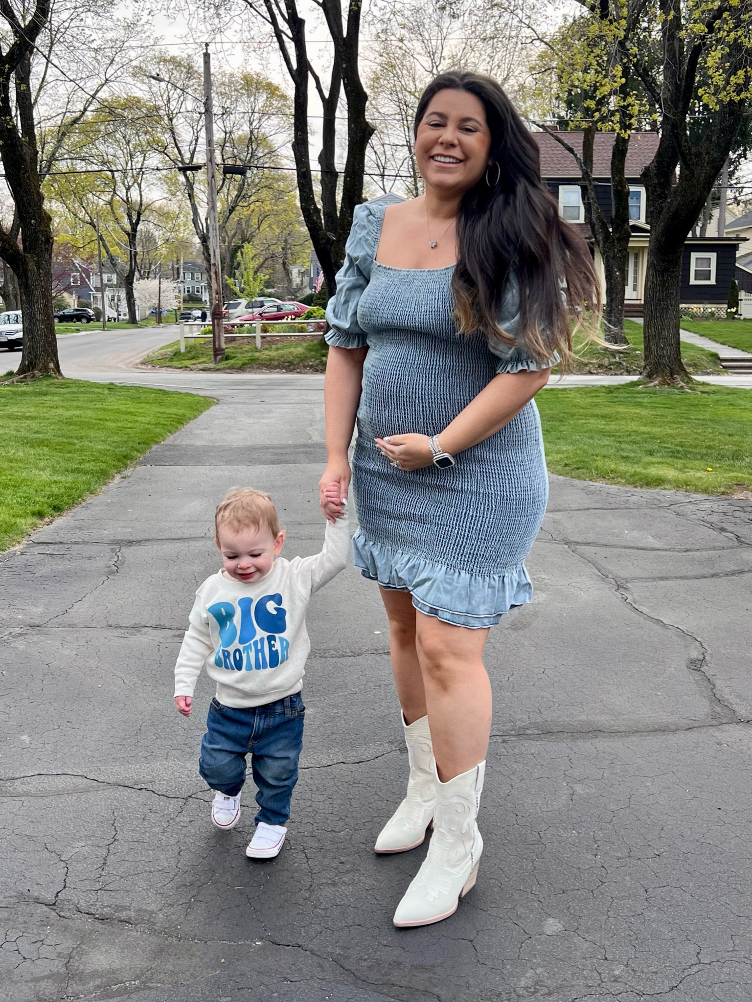 Use code PRINCESSDEB1425 to save on this cute maternity dress! I bought when I was preggo with Rocco, post partum, & again preggo with #2 🎉

#LTKstyletip #LTKbump #LTKfindsunder100