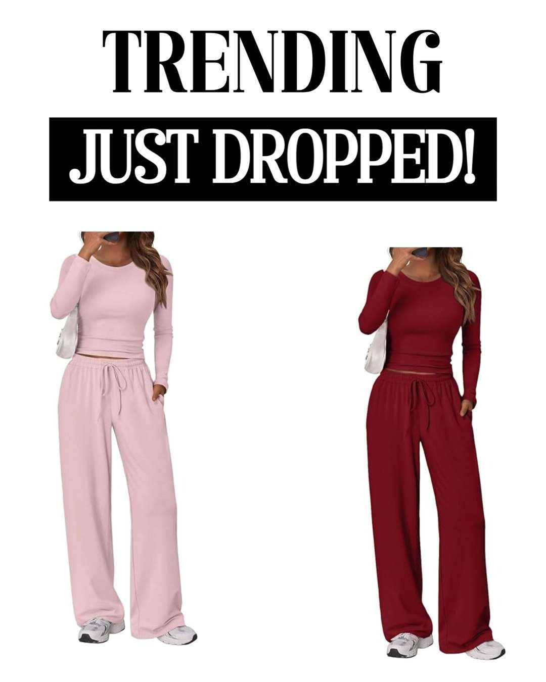 Obsessed is an understatement 😍 This Trendy Queen 2-Piece Lounge Set is giving comfy and cute. The long sleeve side-ruching top is super flattering, the wide-leg drawstring pants are buttery soft, and yes… it has pockets 🙌 No wonder it’s an Amazon Best Seller. Perfect for lounging, errands, travel days, or casual coffee runs while still looking put together.

#LTKfinds
#LTKfashion
#LTKstyle
#LTKunder50
#LTKAmazon 

 #LTKdayinmylife #LTKootd #LTKOver40