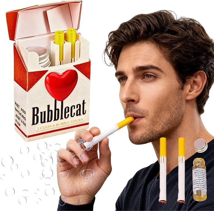Bubble Cigarette Stress Relief Accessary Fake Cigarette Mini Bubble Blower Bubble Sticks Relaxati... | Amazon (US)