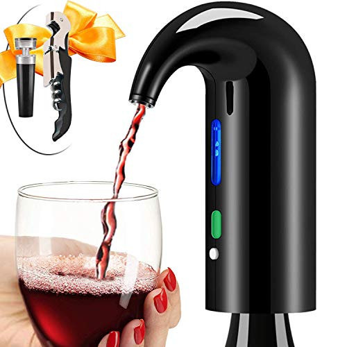 Wine Aerator Electric Wine Decanter Best Sellers One Touch Red -White Wine Accessories Aeration Work with Wine Opener for Beginner Enthusiast - Spout Pourer - wine preserver | Amazon (US)