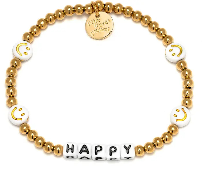 Little Words Project Happy Beaded Stretch Bracelet | Nordstrom | Nordstrom