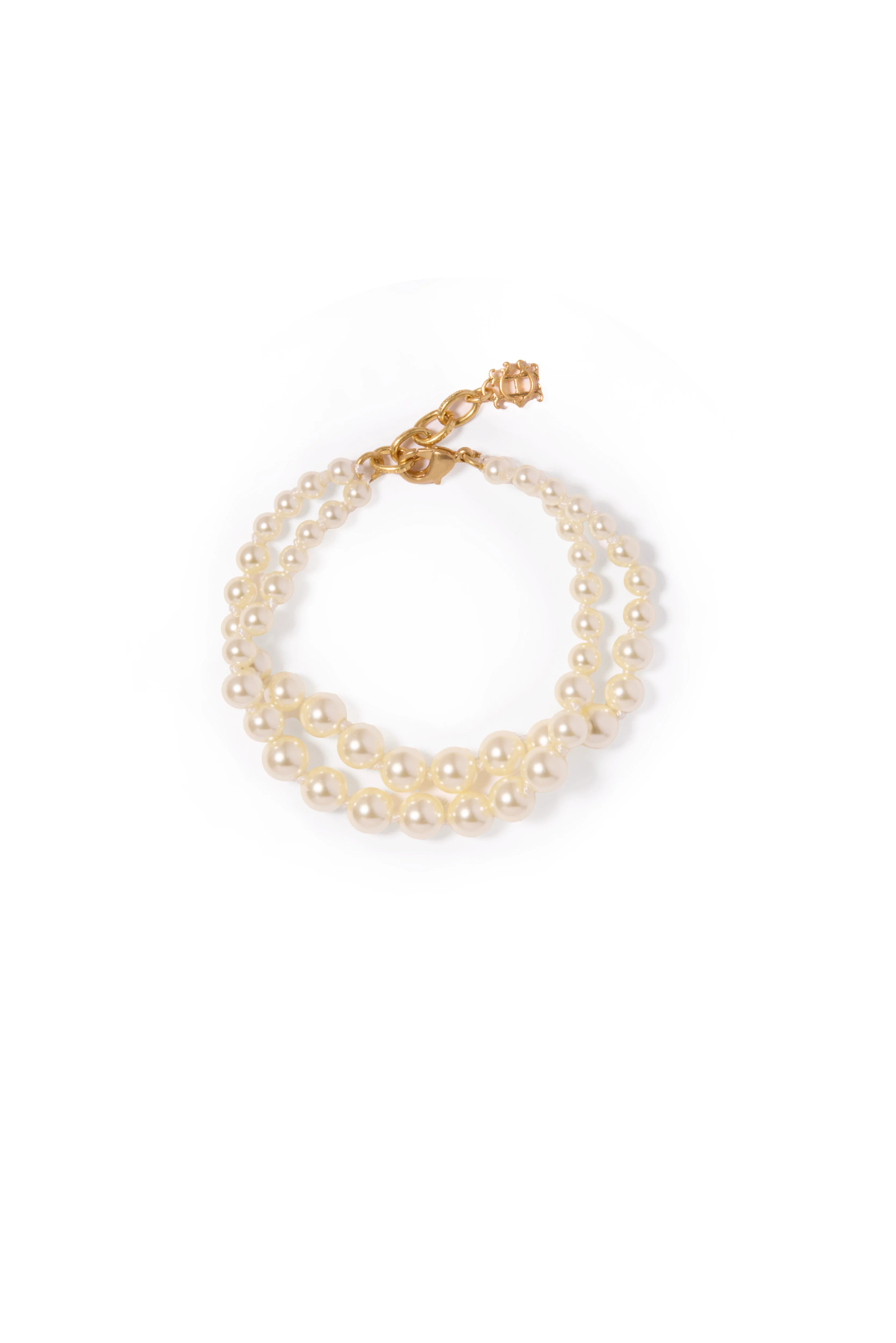 2 Layer Pearl Bracelet (Champagne Pearl) | Holland Cooper