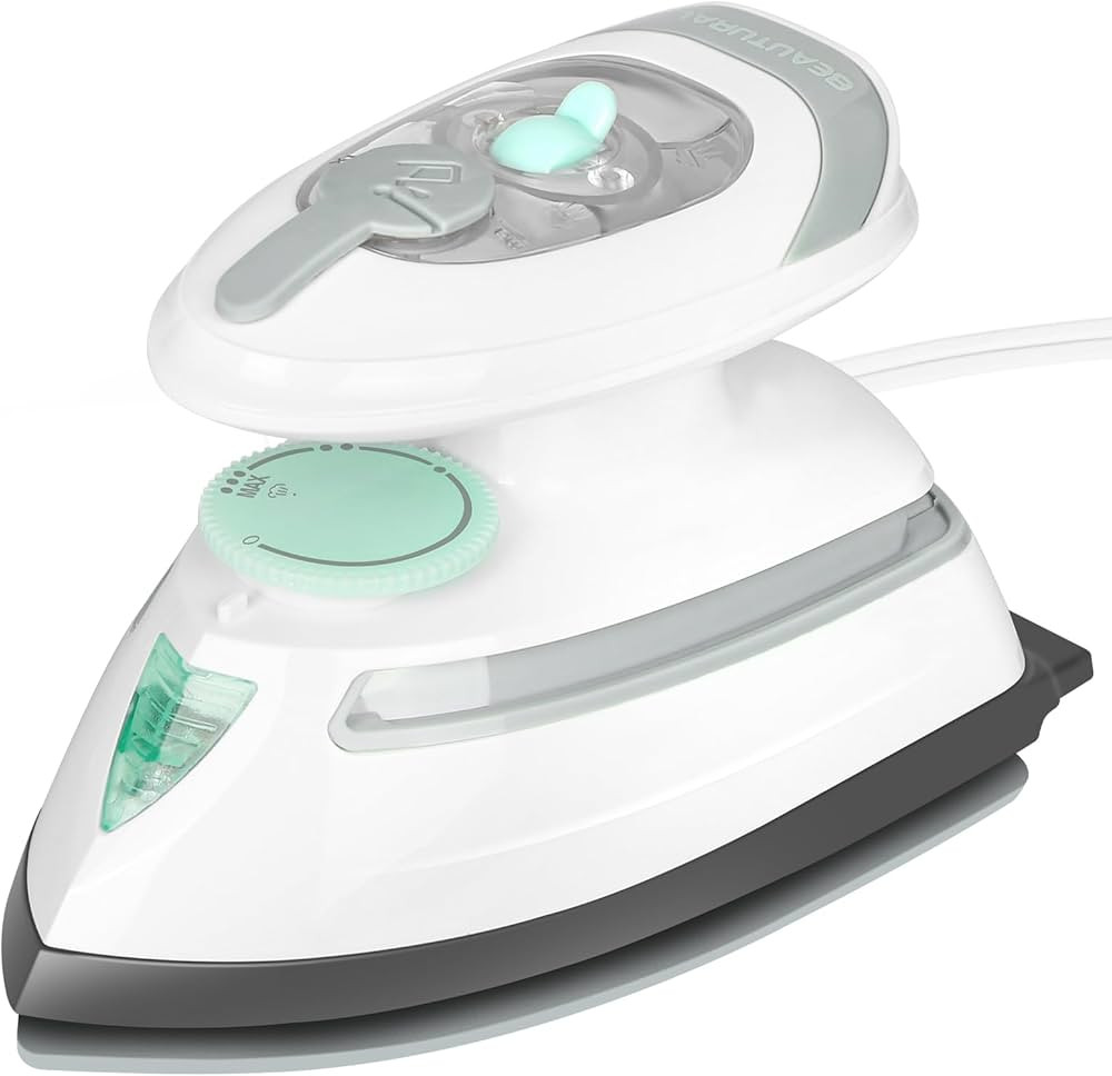 BEAUTURAL Mini Travel Steam Iron for Clothes with Dual Voltage, Temperature Control, Non-Stick So... | Amazon (US)