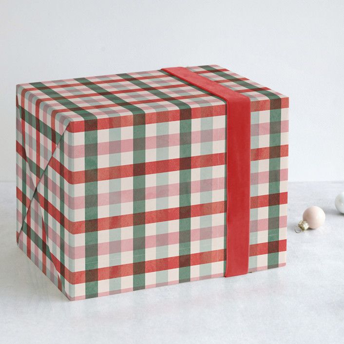 Perfect Plaid Wrapping Paper | Minted