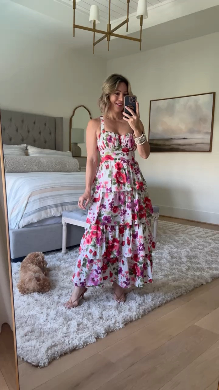 Spring Dress from Abercrombie! 

Dress Fit: I’m wearing a XSP

#LTKover40 #LTKSeasonal #LTKparties