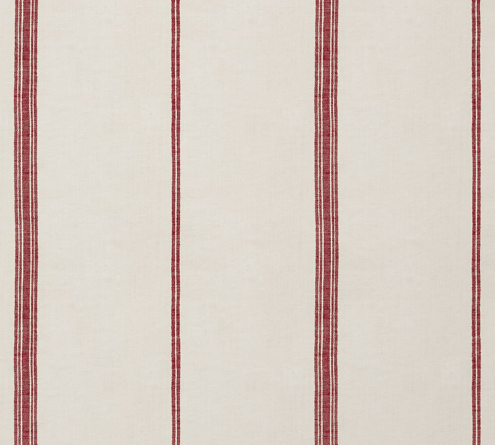 Ticking Striped Wallpaper, Sample, Red | Pottery Barn (US)