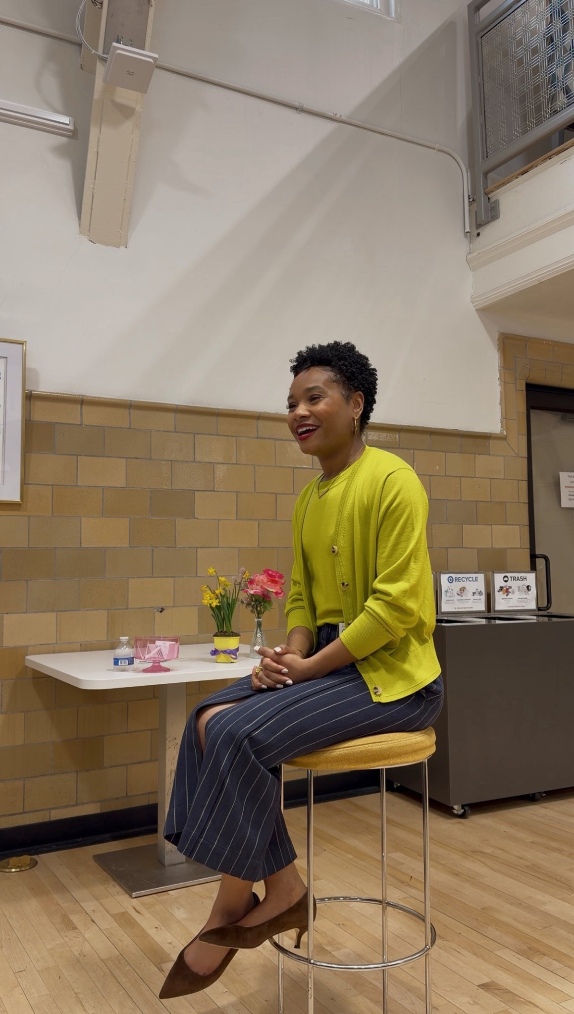 This is the outfit I chose for my speaking engagement! The weather was a bit warmer than expected so I chose to leave the blazer at home. I love this pop of color paired with the pinstripes 😍

#LTKWorkwear #LTKgrwm #LTKootd