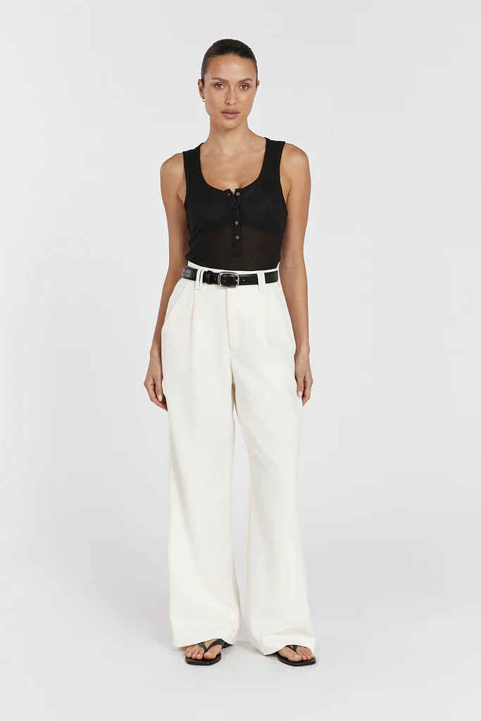 ARDEN BLACK KNIT TANK | DISSH