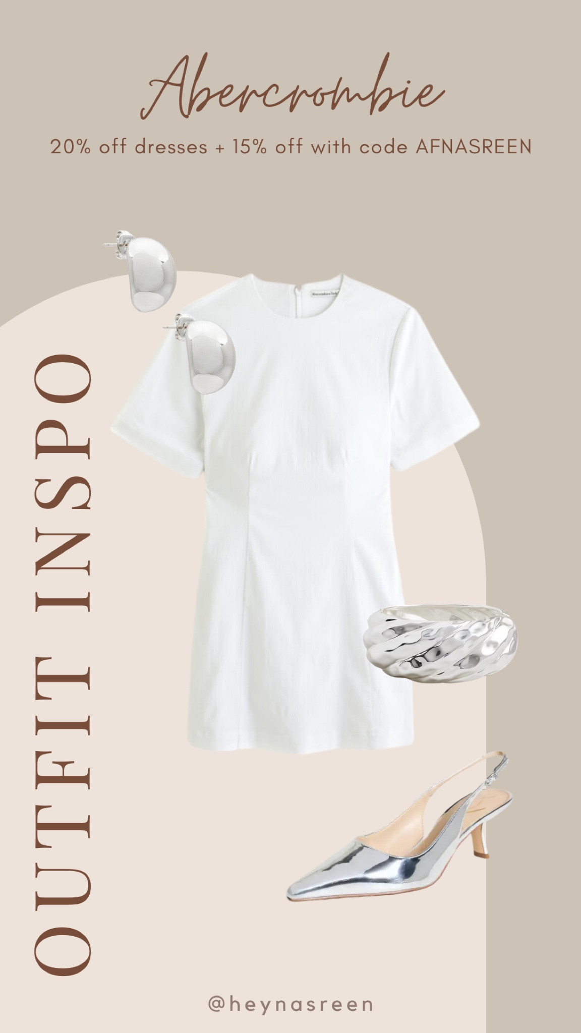 Abercrombie outfit idea: date night. This dress is so versatile! Shop now for 20% off dresses and an extra 15% off with code AFNASREEN 

#LTKstyletip #LTKSeasonal #LTKsalealert