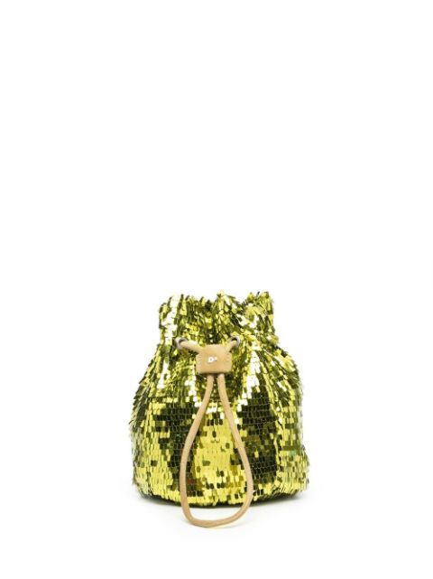 paillette-embellished bucket bag | Farfetch (US)