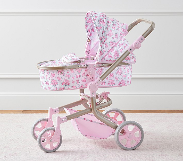 LoveShackFancy Antoinette Floral Convertible 3-In-1 Doll Stroller PinterestXCopy Link Email Print | Pottery Barn Kids