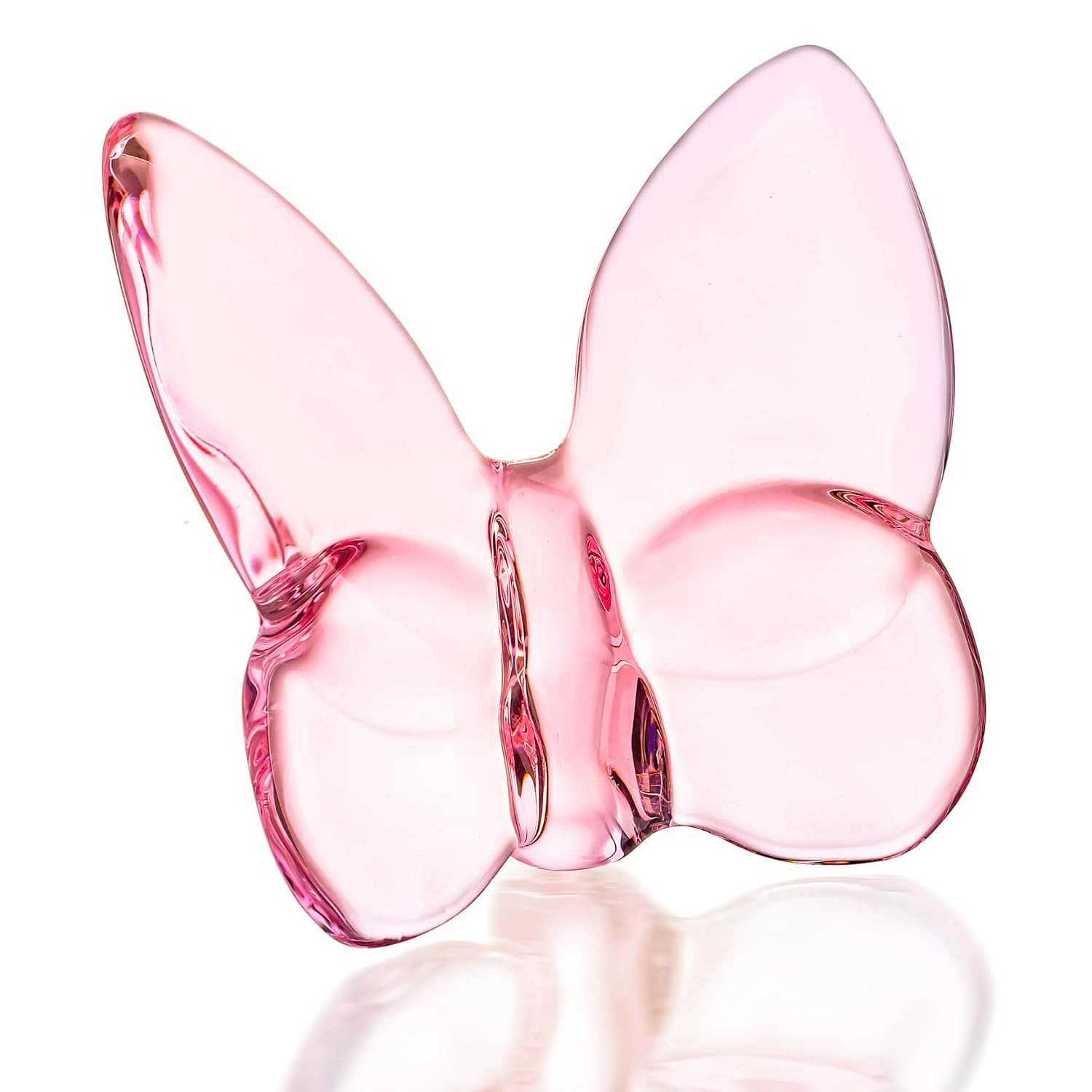kanpura Pink Crystal Butterfly Figurine,Flying Butterfly Figurine, Glass Butterfly Ornament,Cryst... | Amazon (US)