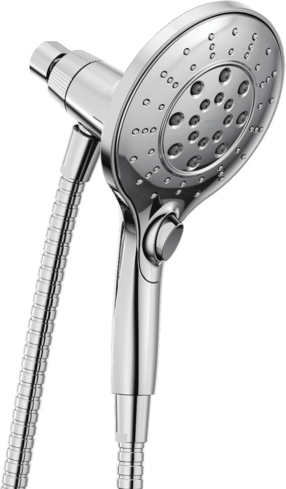 Moen Engage Chrome Magnetix Six-Function 5.5-Inch Handheld Showerhead with Magnetic Docking Syste... | Amazon (US)