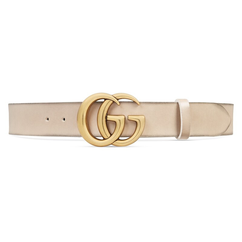 Leather belt with Double G buckle | Gucci (US)