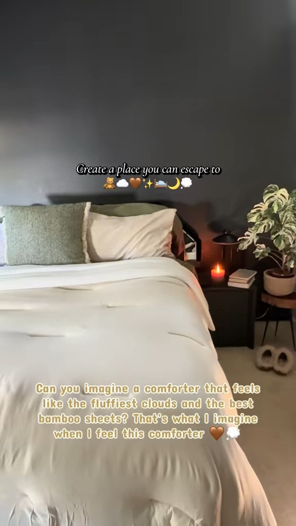This mello marshmellow comforter is dreamy 💭so soft and cloudy! I have the linen color. 
☁️🧸🛌💤🌙✨

Comforter, soft comforter, bedroom

#LTKvlog #LTKSaleAlert #LTKHome