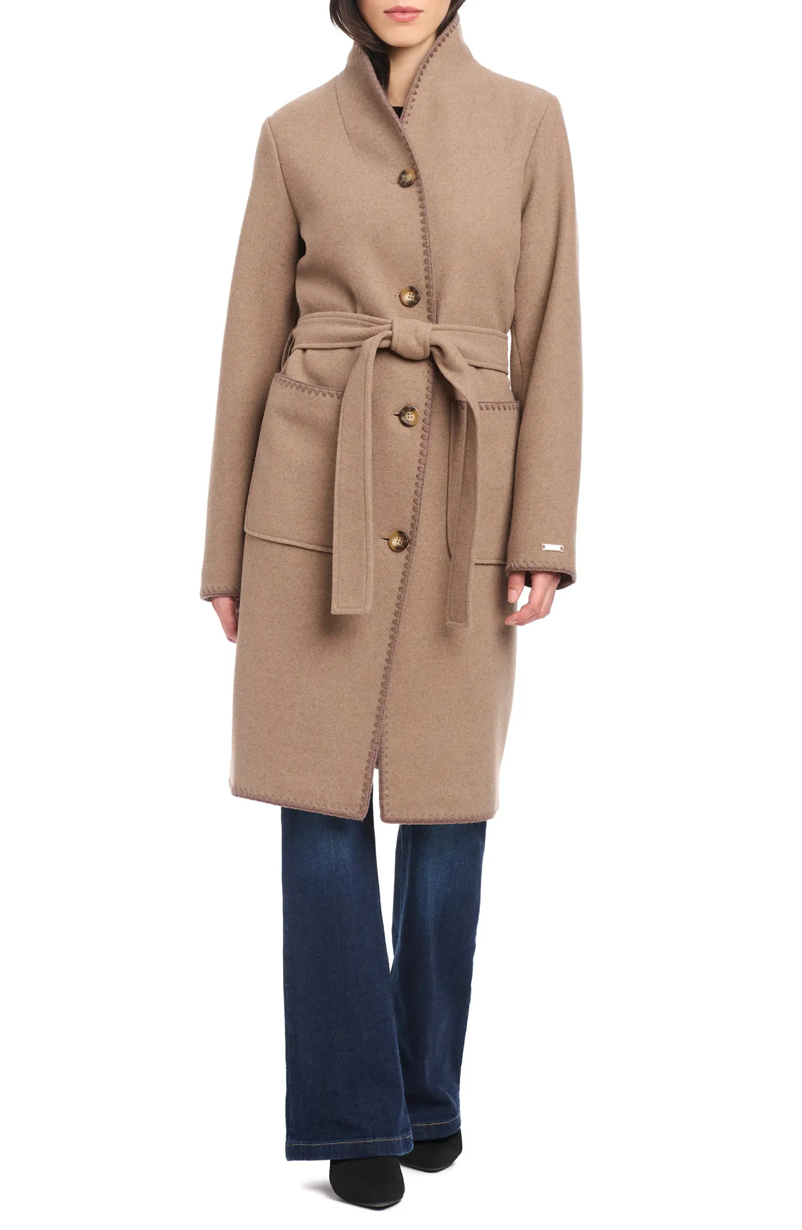 Whipstitched Soft Touch Coat | Nordstrom
