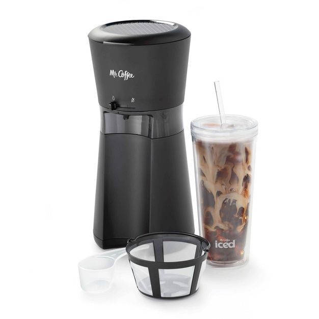 Mr. Coffee Iced Coffee Maker with 22oz Reusable Tumbler and Coffee Filter | Target