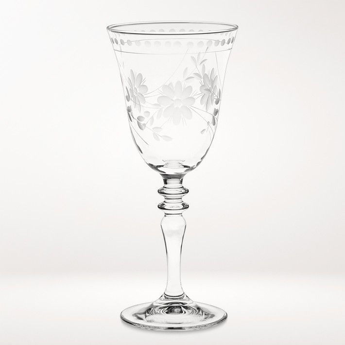 Vintage Etched Wine Glasses | Williams-Sonoma