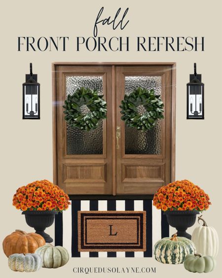 I love summer but it’s never to early to start planning your fall porch setup 🍂🍁 Check out some of my favorite items linked below!

Fall porch decor, fall porch inspo, home decor, front door, magnolia wreath, outdoor baskets, planters, mums, fall flowers, outdoor lighting, pumpkins, gas lanterns, wall sconces, double layered doormat, welcome mat, Etsy, amazon, natural, modern decor, farmhouse decor, boho decor, pottery barn, Walmart finds, Target finds 

#LTKSeasonal #LTKhome #LTKstyletip