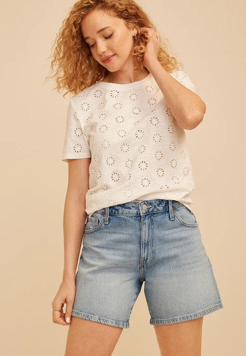 m jeans by maurices\u2122 High Rise Medium Relaxed 6in Short | maurices | Maurices