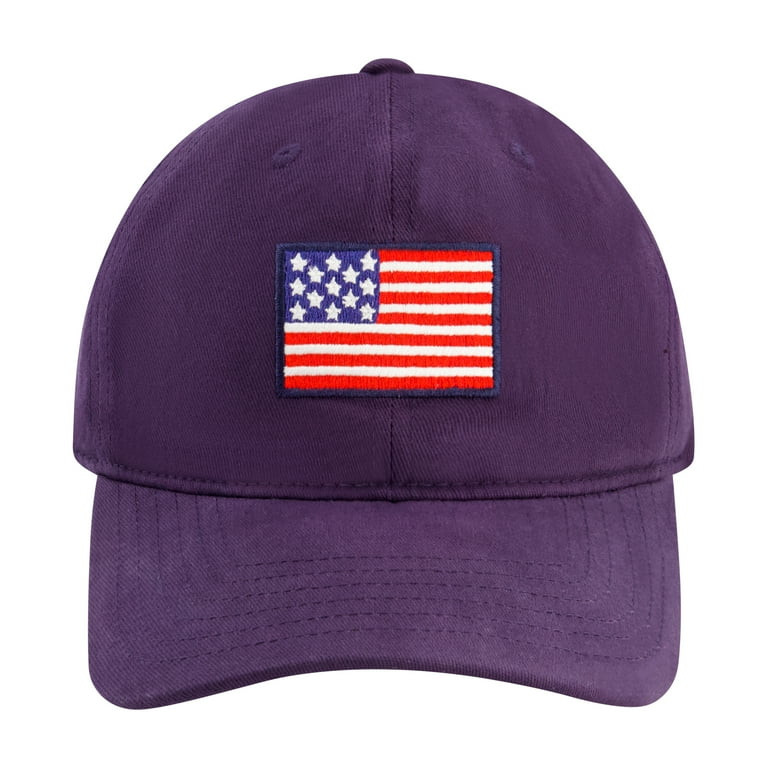 U.S. Polo Assn. American Flag Logo Cotton Washed Twill Adjustable Curved Brim Baseball Cap, One S... | Walmart (US)