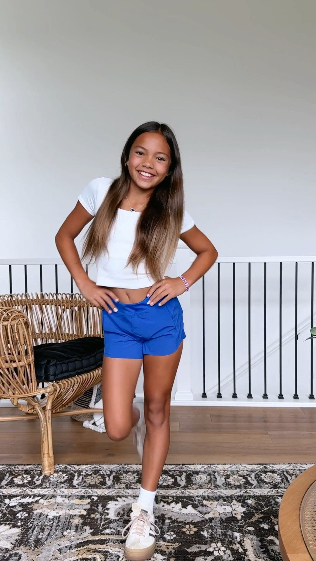 Girls activewear from Athleta Girl! Tween fashion - royal blue - adidas platform shoes 

#LTKFindsUnder50 #LTKActive #LTKKids