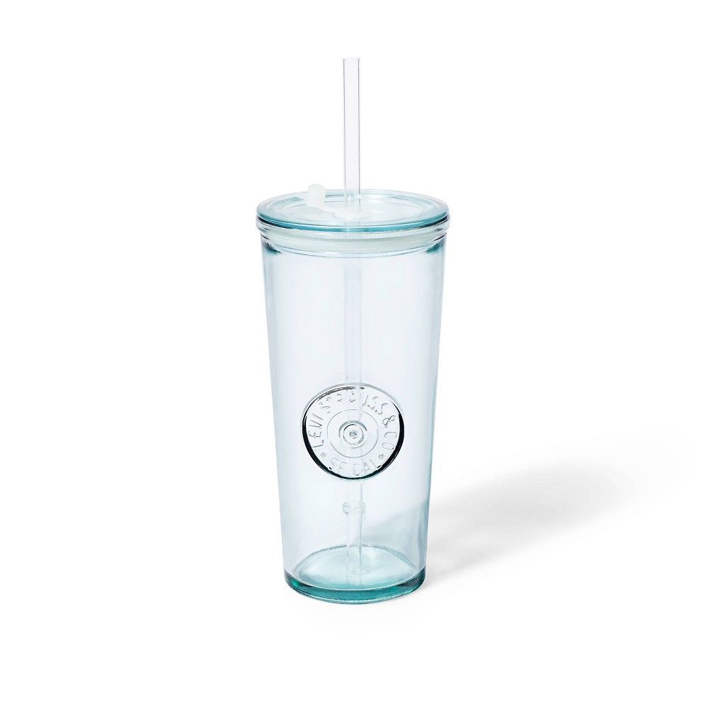 16.9oz Recycled Glass Tumbler with Lid & Straw - Levi's® x Target | Target