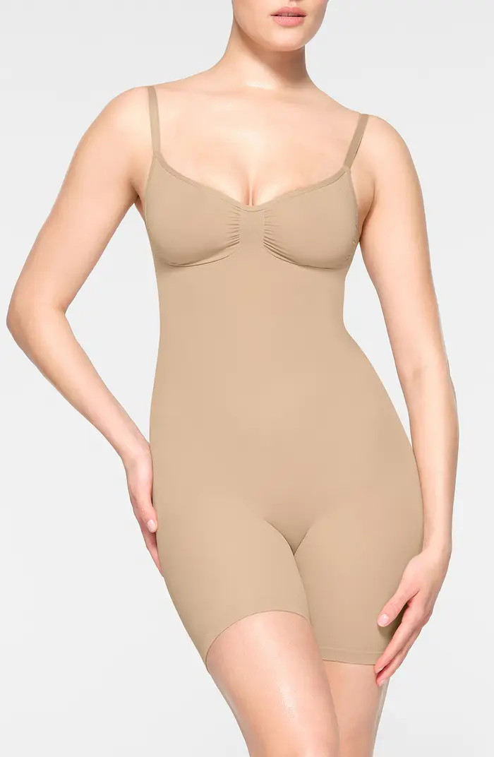 SKIMS Seamless Sculpt Low Back Mid Thigh Bodysuit | Nordstrom | Nordstrom