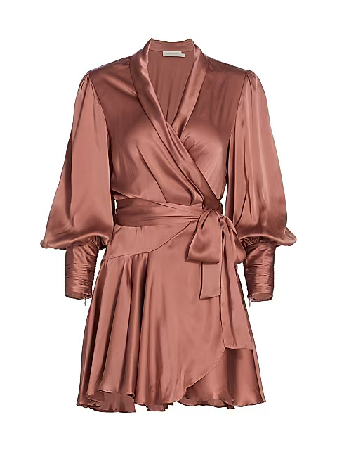 Silk Wrap Mini Dress | Saks Fifth Avenue