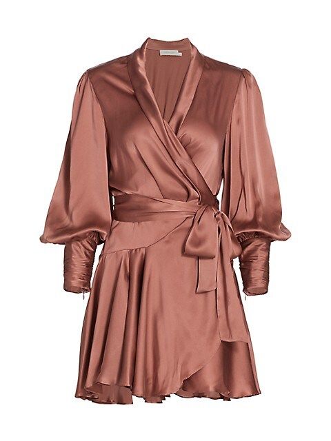 Silk Wrap Mini Dress | Saks Fifth Avenue