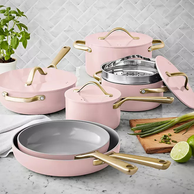 Member's Mark 11-Piece Modern Ceramic Cookware Set (Assorted Colors) | Sam's Club