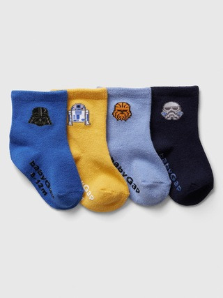 babyGap |; Star Wars™; Crew Socks (4-Pack) | Gap Factory