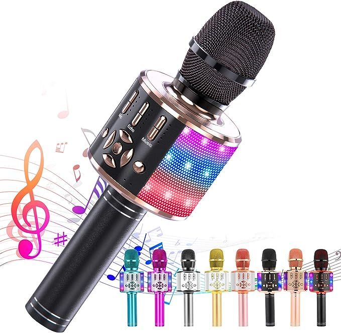 Ankuka Karaoke Microphone for Kids, Fun Toys for Girls and Boys, Portable Wireless 4 in 1 Bluetoo... | Amazon (US)