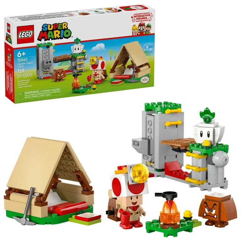 LEGO Super Mario Captain Toad’s Camp Building Toy - Pretend Play Set for Kids, Ages 6+ - Gift f... | Walmart (US)
