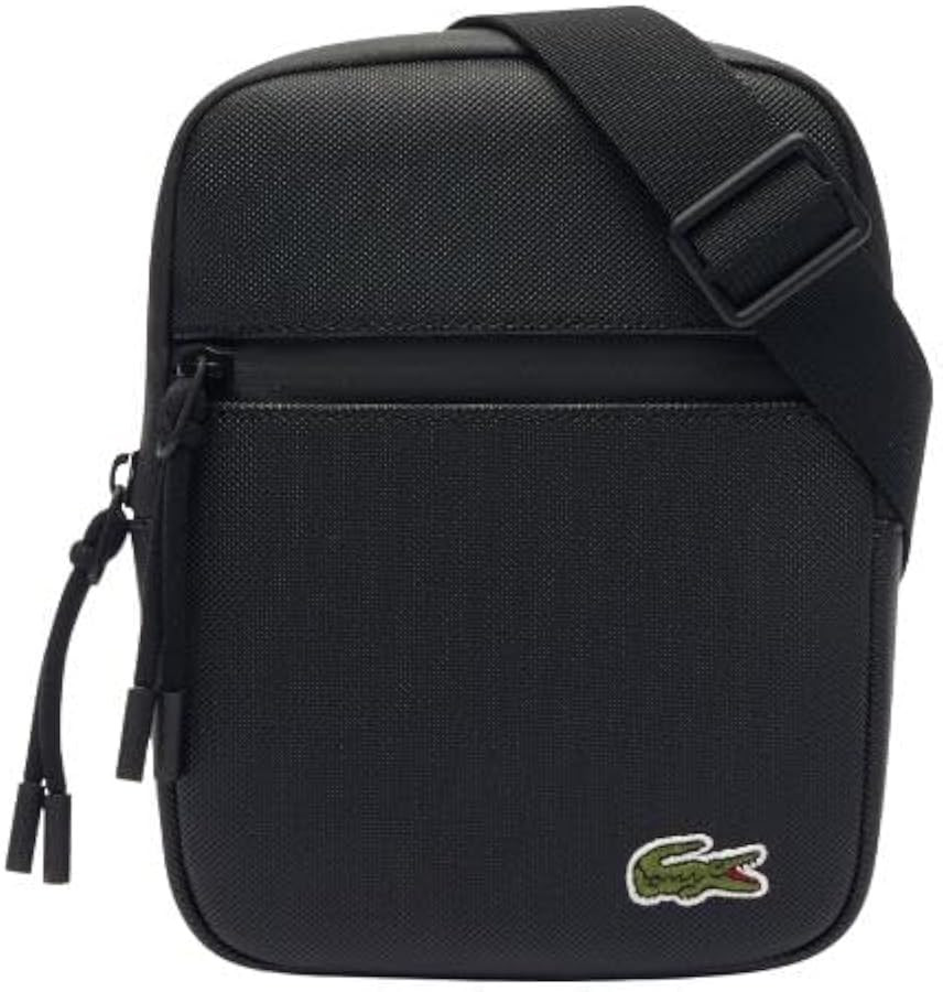 Lacoste Mens LCST Small Flat Crossbody Bag | Amazon (US)