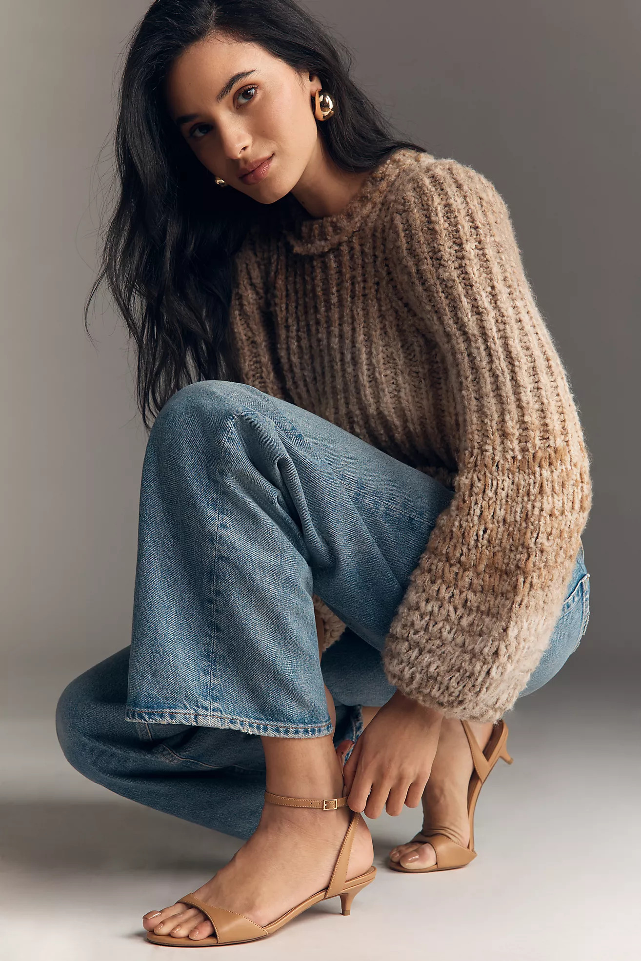 Silent D Terry Strappy Kitten Heels | Anthropologie (US)