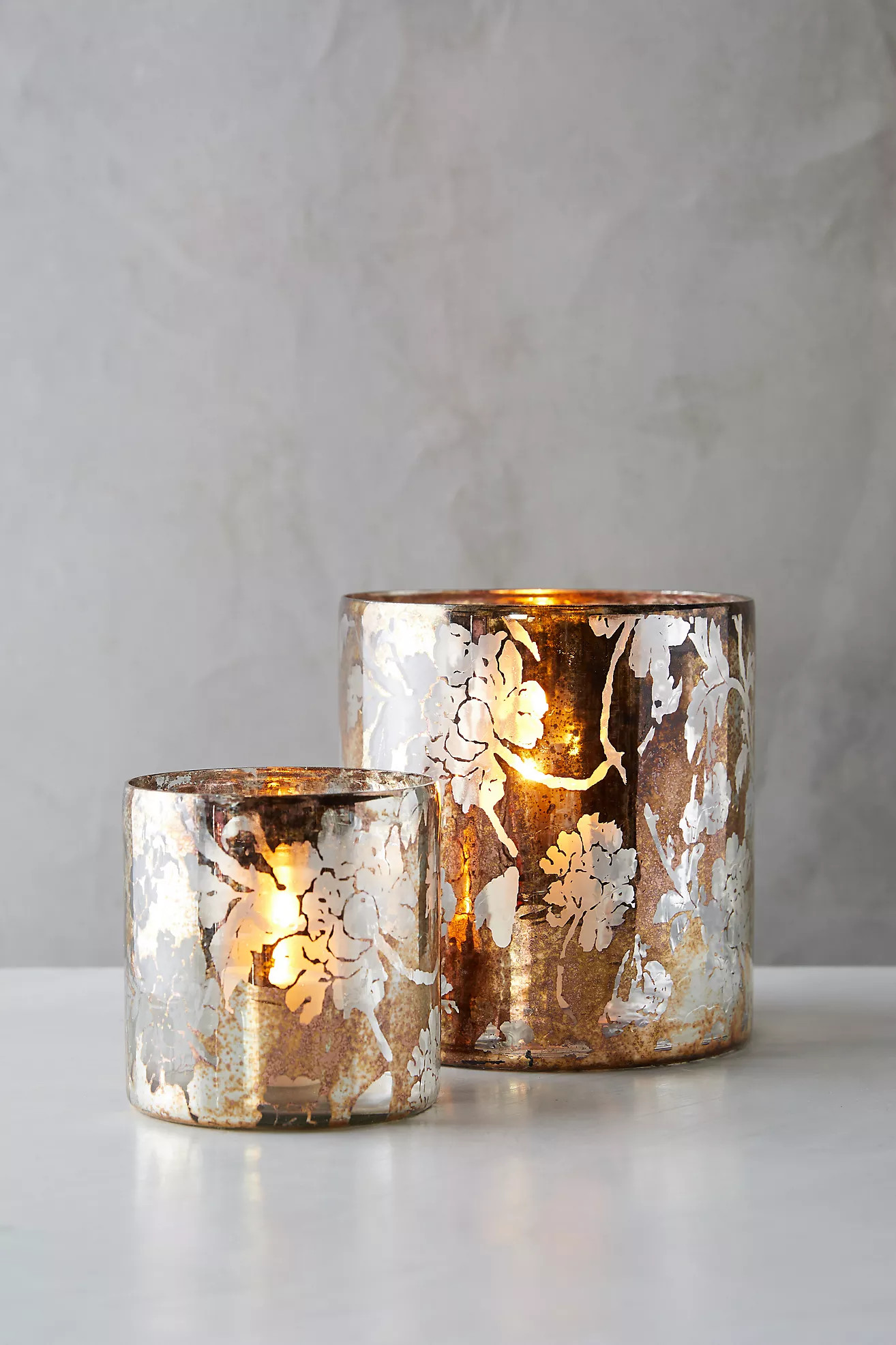 Golden Floral Hurricane | Anthropologie (US)