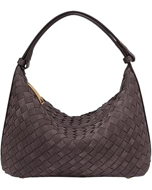Bolsa tejida para axilas, bolso Hobo de piel sintética para mujer, bolso para viaje diario | Amazon (US)