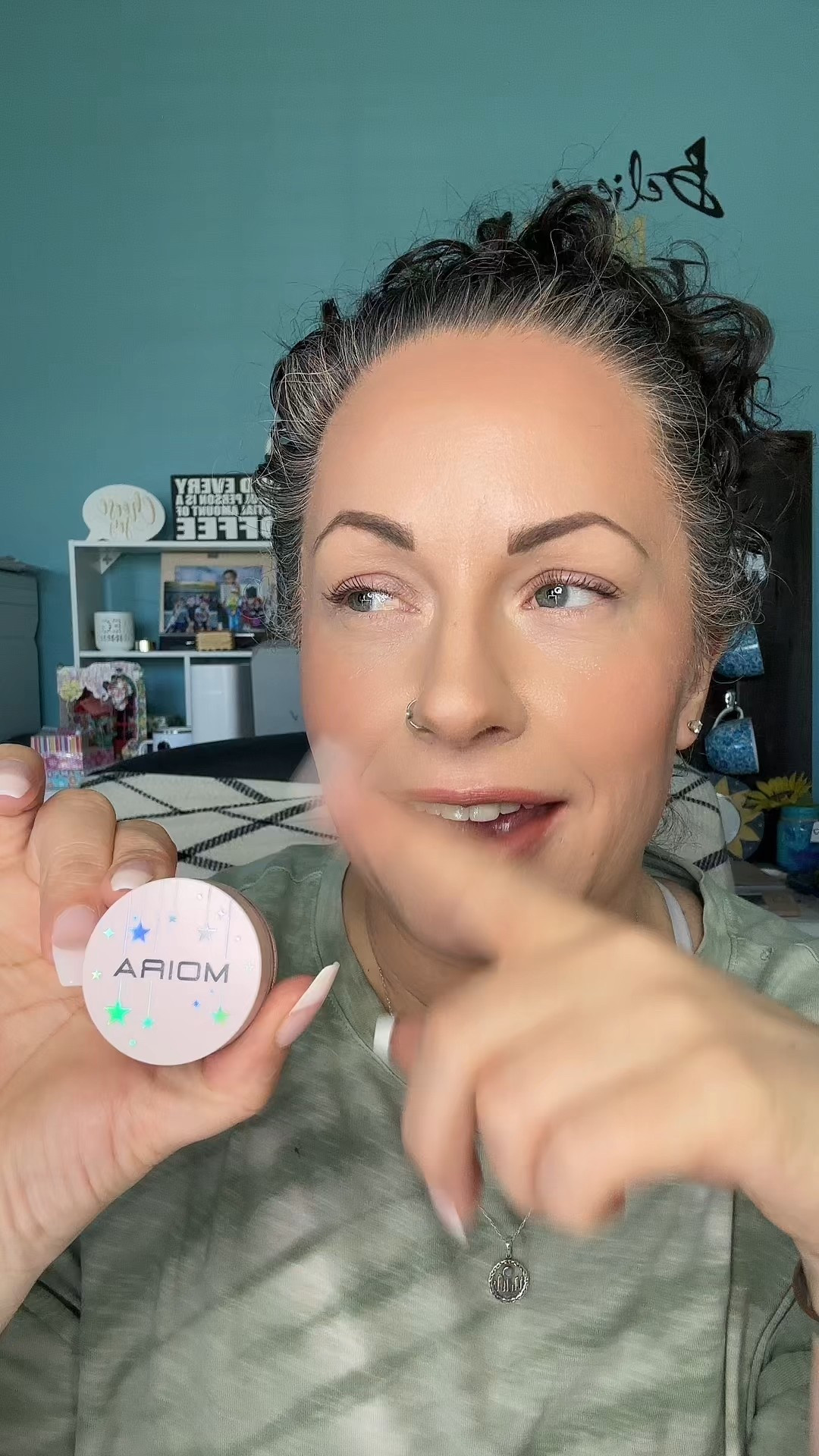 Thank our the shimmer and sparkle on this shadow. So freaking pretty! 
#eyeshadow #easyeyeshadow 

#LTKOver40 #LTKBeauty