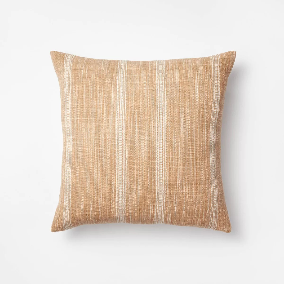 Woven Striped Square Throw Pillow Camel/Cream - Threshold™ designed with Studio McGee | Target