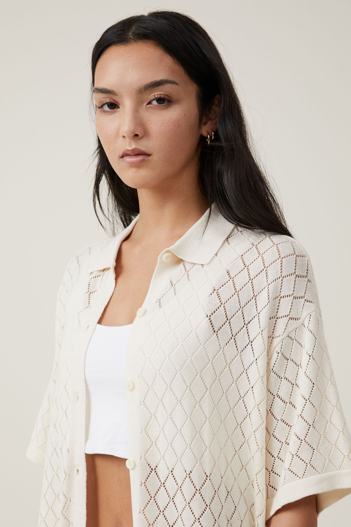 Pointelle Knit Shirt | Cotton On (ANZ)